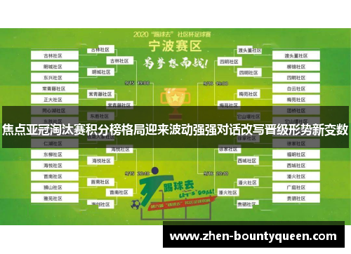 焦点亚冠淘汰赛积分榜格局迎来波动强强对话改写晋级形势新变数